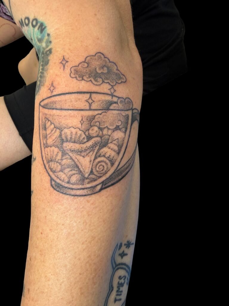 nautical coffee tattoo