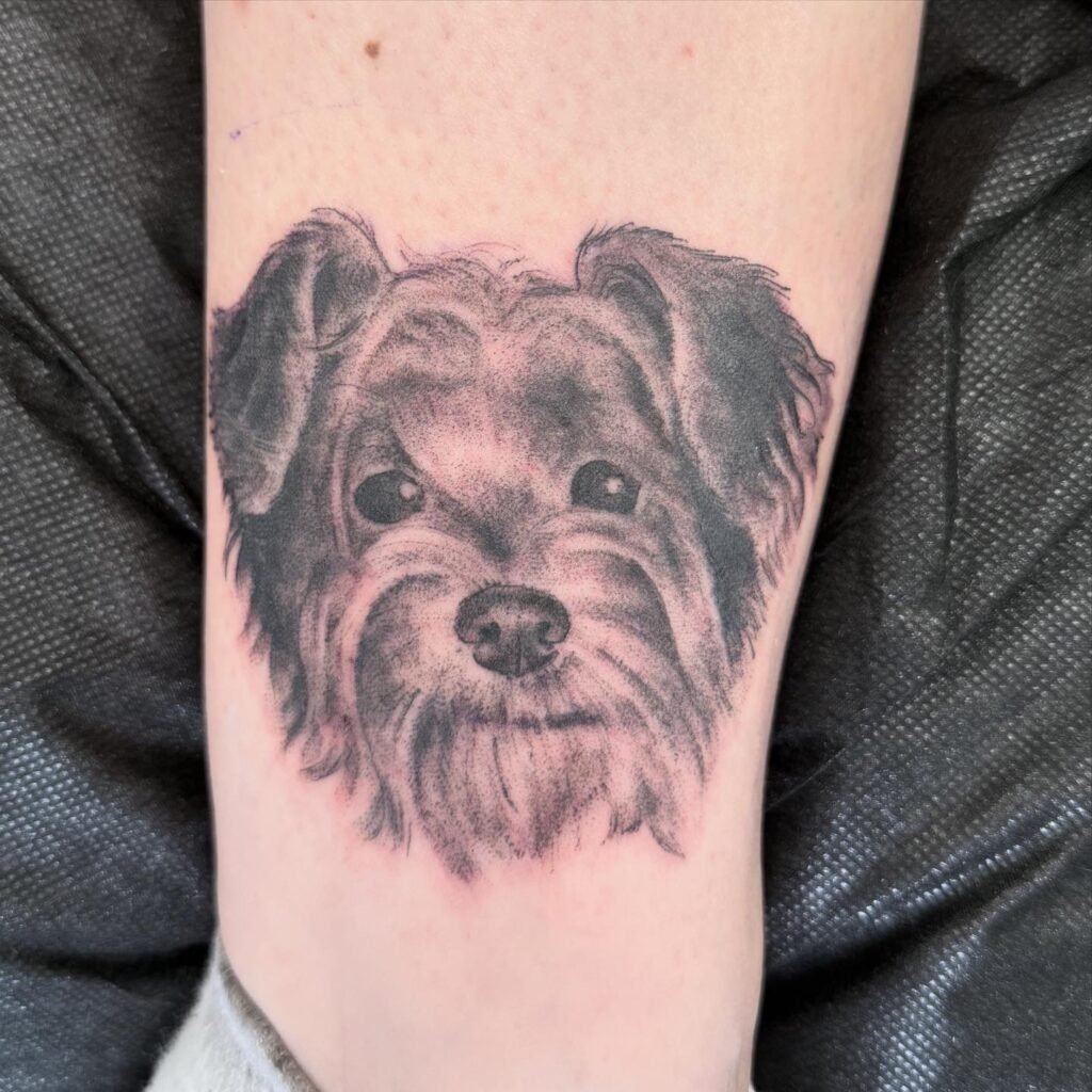pet portrait tattoo